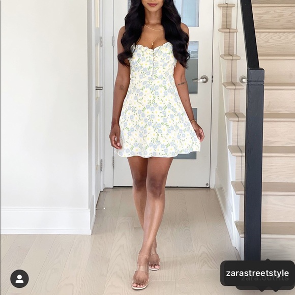 Zara floral satin dress bloggers fav - Picture 10 of 16